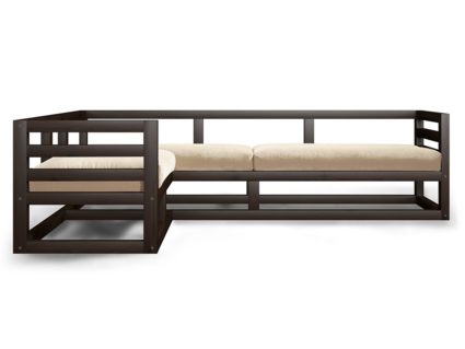 Диван Арско Магнус угловой трехместный кремовый Длина 250 см