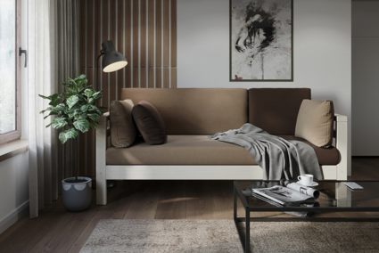 Диван Арско Домино трехместный коричневый