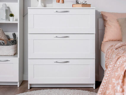 Комод Гуд Лакк Сириус 3 ящика белый 41х78