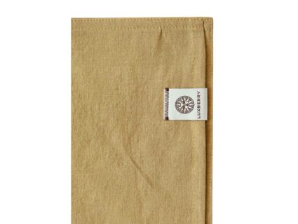 Комплект постельного белья Luxberry ЛЁН И ХЛОПОК горчичный Евро