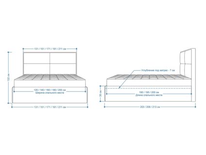 Кровать Lonax Марселла велюр Dolly-3 (с подъемным механизмом) 120х200