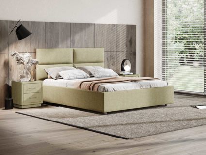 Кровать Сонум Omega Кашемир Бежевый (с подъемным механизмом) 200х200