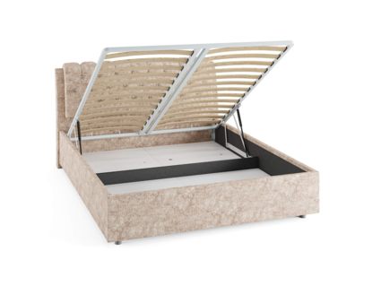 Кровать Сонум Olivia Кашемир Синий (с подъемным механизмом) 180х190