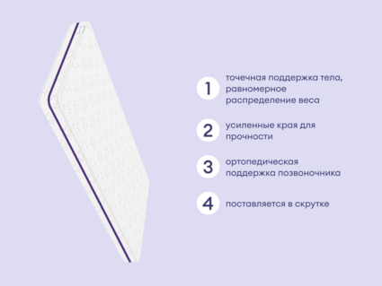 Матрас Базилик Бэби Мун 80х190