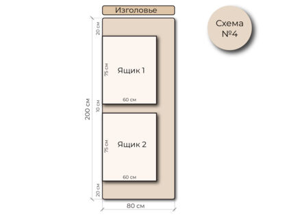 Кровать Mr.Mattress Site Box велюр Grey 90х190