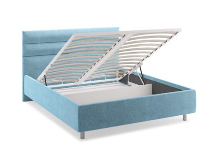 Кровать Сонум Linda Микровелюр Бежевый (с подъемным механизмом) 180х200