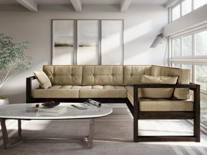 Диван Арско Астер угловой трехместный бежевый Длина 220 см