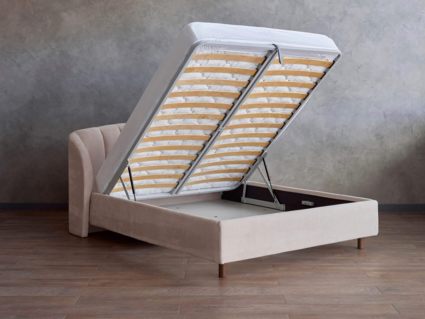 Кровать Сонум Valencia Кашемир Горчичный (с подъемным механизмом) 120х190