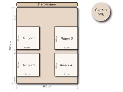 Кровать Mr.Mattress Site Box велюр Toffee