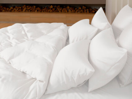 Простыня German Grass Arctic White Brilliant Grass на резинке 160х200