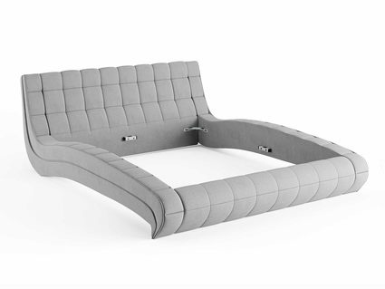 Кровать Сонум Milano Экокожа Белая (с подъемным механизмом) 140х190