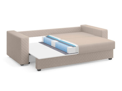 Диван Сонум Denver Рогожка голубой Длина 242 см