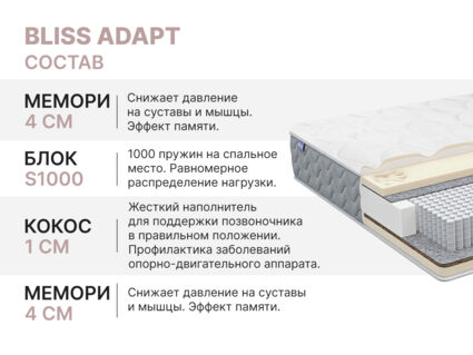 Матрас Димакс Bliss Adapt 160х190