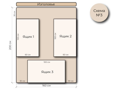 Кровать Mr.Mattress Site Box экокожа Beige 120х190