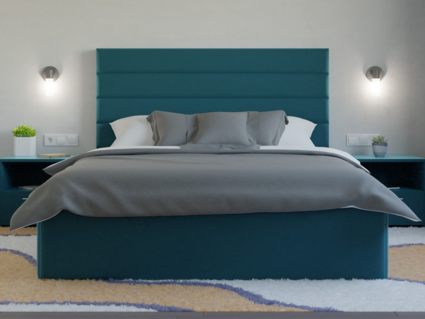 Кровать Lonax Кармела велюр Dolly-8 (с основанием)