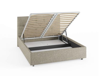 Кровать Сонум Bari Кашемир Серый (с подъемным механизмом) 160х190