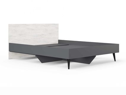Кровать Сонум Ines Ясмунд + серый 180х200