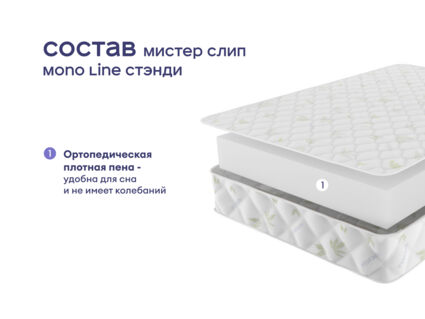 Кровать Димакс Амадора с п/м + матрас Мистер Слип Mono Line Стэнди 1425