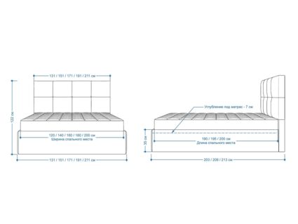 Кровать Lonax Алегра велюр Dolly-13 (с основанием) 180х195