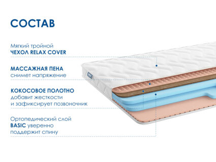 Матрас Димакс Relmas Cocos Roll 9 41