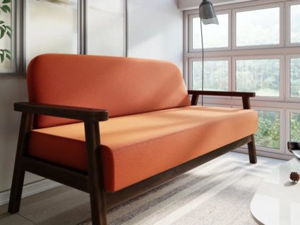Диван Арско Флори Мини двухместный оранжевый