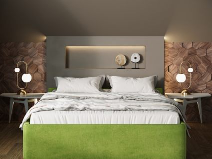 Кровать Nuvola Alba Velutto 26 (с подъемным механизмом) 180х200