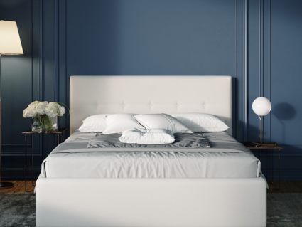 Кровать Nuvola Bianco Velutto 22 (с подъемным механизмом) 140х190