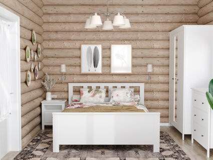 Кровать Гуд Лакк Сага белая 140х200