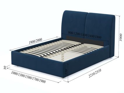 Кровать Арско Бекка Велюр Grace 13 140х200