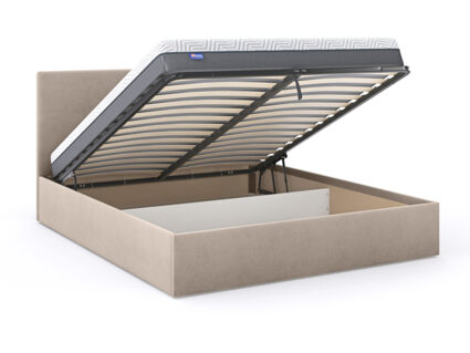 Кровать Димакс Джеффер с подъемным механизмом 140х190 Velutto 24 уцененная