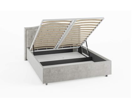 Кровать Сонум Ancona Рогожка Деним (с подъемным механизмом) 140х190