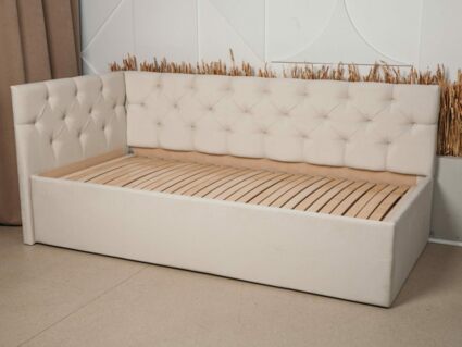 Кровать Димакс Бриони с подъемным механизмом 120x200 Велюр Velutto 51 уцененная 120х200