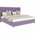 Кровать Beautyson Rebecca велюр Formula 890 сиреневый 140х190