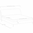 Кровать Сонум Rosa Экокожа Белая 120х190