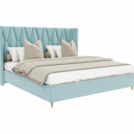 Кровать Beautyson Rebecca велюр Formula 692 голубой 200х190